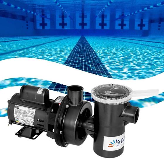 Imagem de Motobomba NBFC-2M 1/2CV Centrífuga para Piscina, Banheiras, Spas e Cascatas 110/220V 60HZ - Nautilus