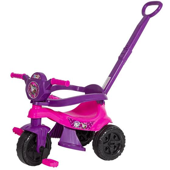 Imagem de Motoca de Passeio e Pedal Triciclo Kemotoca Baby Dog Rosa Kendy