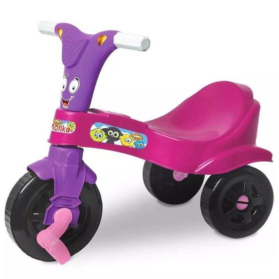 Triciclo Passeio Motoca Velotrol Infantil Meninas e Meninos