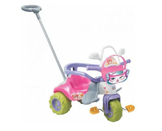 Motoca Triciclo Tico Tico Zoom Meg com Haste Magic Toys - Velotrol e ...