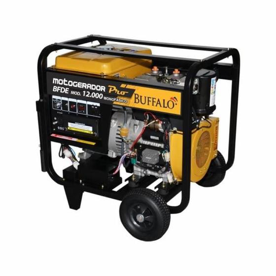 Imagem de Motogerador Diesel Buffalo Pro 12KVA Monofásico 115/230V Partida Elétrica com Rodas 72137