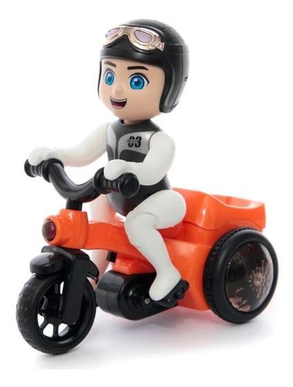 Imagem de Motoqueiro Brinquedo Moto Bate Volta.