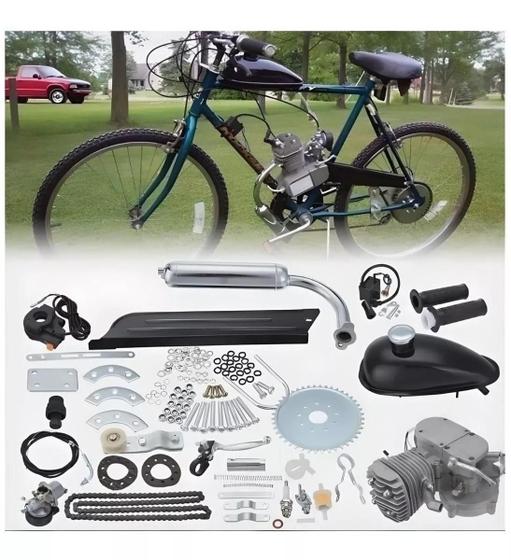 Imagem de Motor 80CC Bike Bicicleta Motorizada 2 Tempos 2T Gasolina Completo