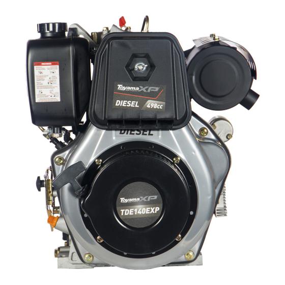 Imagem de Motor a Diesel Toyama TDE140EXP 13.5 CV Estacionário 4 Tempos