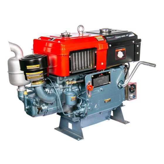 Imagem de Motor a Diesel Toyama TDWE18RE-XP 16.5 HP Partida Elétrica com Radiador