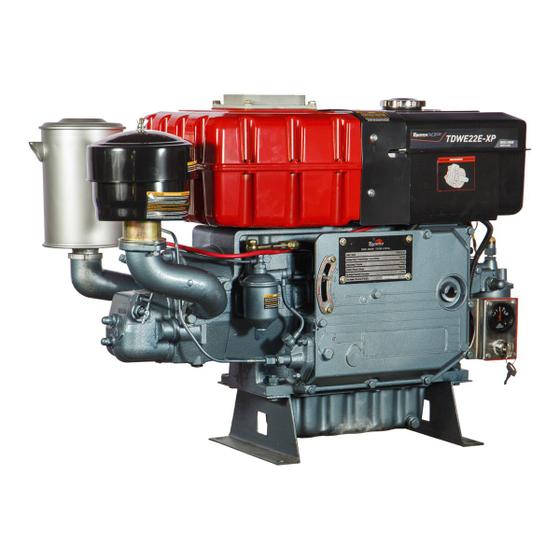 Imagem de Motor a Diesel Toyama TDWE22E-XP 24 HP Partida Elétrica com Sifão