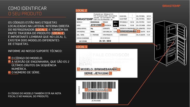 Imagem de Motor Compressor 110V R134a 1/10 EMIE 30HJR Geladeira Cervejeira Adega Brastemp Consul W10233767 Original Embraco