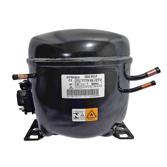 Imagem de Motor Compressor Embraco 1/4HP 127v R600 EGAS80CLP