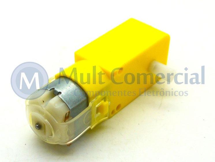 Imagem de Motor DC 3 a 6V com Caixa de Redução e Eixo Duplo - DG01D48-1