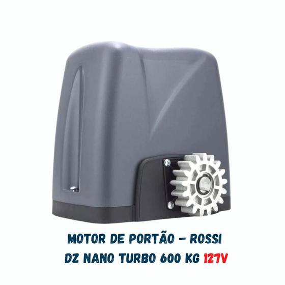 Imagem de MOTOR DE PORTÃO ROSSI DZ NANO TURBO 600Kg - RESIDENCIAL 