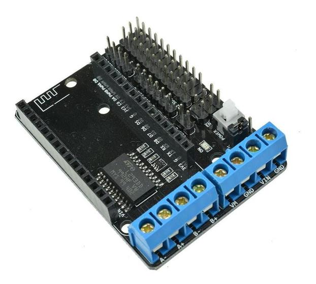 Imagem de Motor Driver Ponte H Shield L293d Para Nodemcu V2 Esp8266 Wifi Esp12e Esp12 Cp2102
