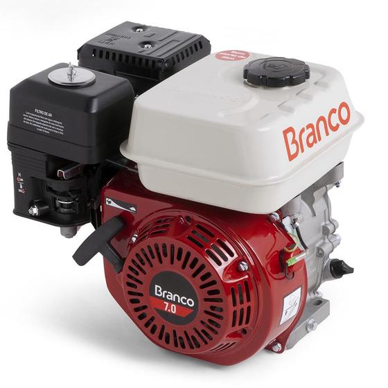Motor Estacionário a Gasolina 7.0Hp 4 Tempos Branco - Motor para ...