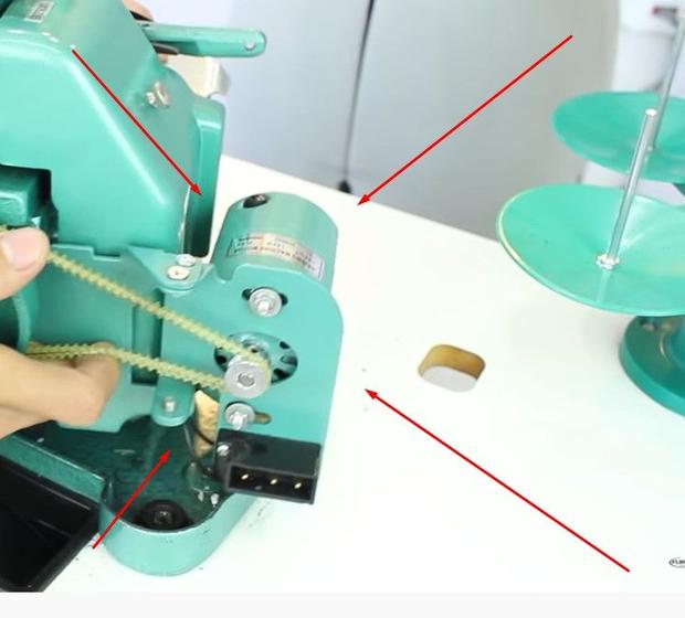 Imagem de Motor Maquina Overlock Sequinha Gn1 Verdinha Chinezinha Semi