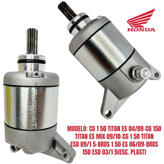 Motor Partida Arranque Cg Fan Titan 150 Nxr Bros Broz 150 LBJ