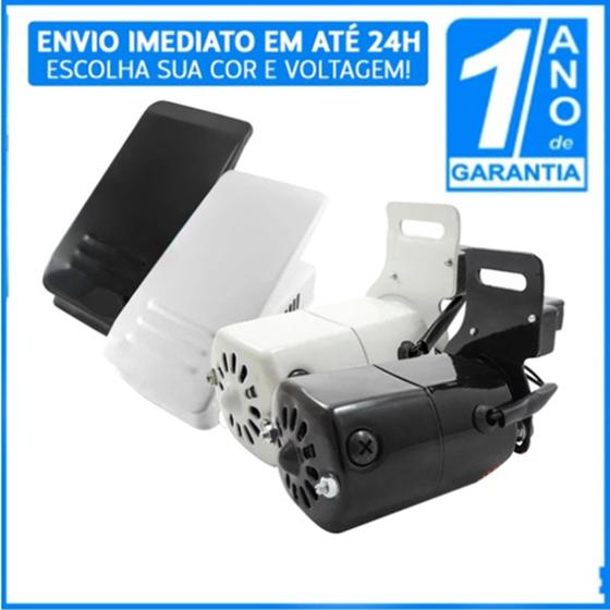 Imagem de Motor + Pedal Máquina Costura Reta 110v ou 220v Serve na Singer Vigorelli Elgin e Outras.