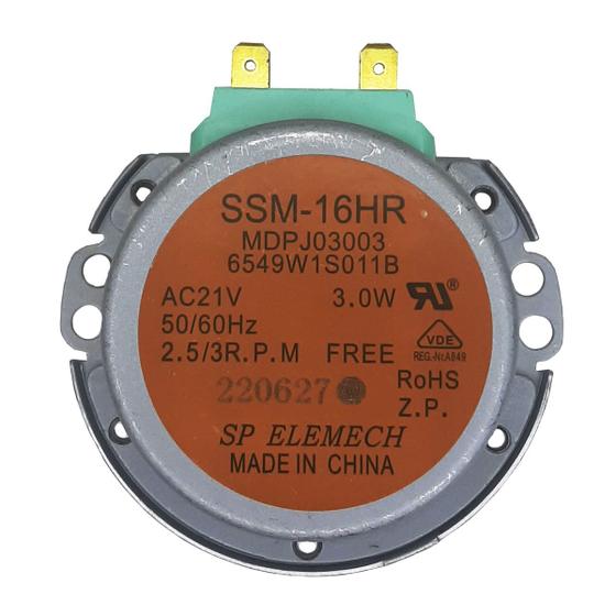 Imagem de Motor Prato Giratório Microondas LG MS3048G MS3048GA Orig