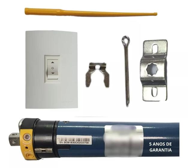 Imagem de Motor Tubular 10n 220v C/ Botoeira P/ Persiana/toldo 23kg