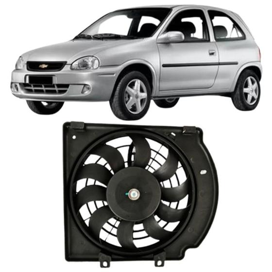 Imagem de Motor ventilador Classic 1994 Ate 2017 Corsa Hatch Sedan Pick Up Wagon 1994 Ate 2012 Gmv Com Ar Condicionado Sistema Valeo Condensador Com Defletor Se
