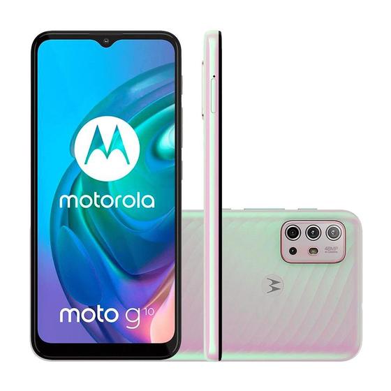 Celular Smartphone Motorola Moto G10 Xt2127 64gb Branco - Dual Chip