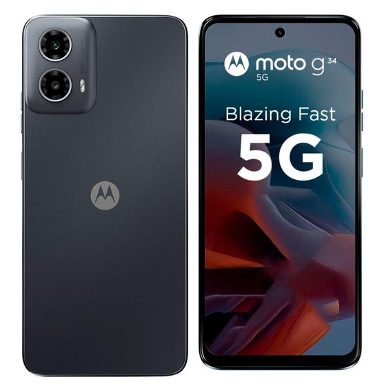 Motorola Moto G34 5G 256GB 8GB RAM Dual SIM Tela 6.5 Motorola Moto G34 5G 256GB 8GB RAM Dual SIM Tela 6.5