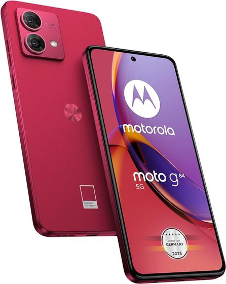 Imagem de Motorola Moto G84 5G XT2347-1 Dual SIM de 256GB / 8GB RAM de 6.55" 50 + 8MP / 16MP - Viva Magenta