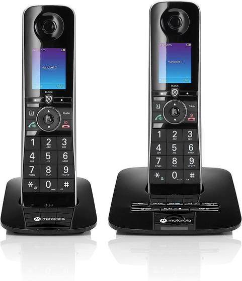 Motorola Voice D8712 Telefone S/Fio Com 2 Aparelhos Digitais Menor preço em Motorola Voice D8712 Telefone S/Fio Com 2 Aparelhos Digitais
