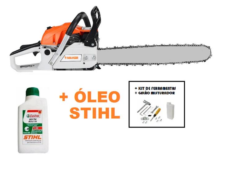 Motosserra Á Gasolina Profissional 58cc Sabre 63cm + Óleo Stihl  é boa?