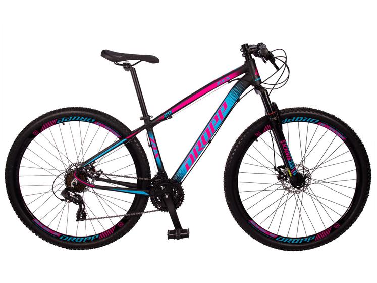 Bicicleta Dropp Z4x 2020 T15 Aro 29 Susp. Dianteira 24 Marchas - Azul/preto/rosa