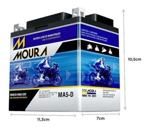 Imagem de Moura Bateria 5ah Honda Cg 125 150 160 Selada Original