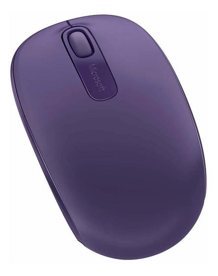 Mouse Wireless Óptico Led 1000 Dpis Mobile 1850 Roxo U7z-00041 Microsoft