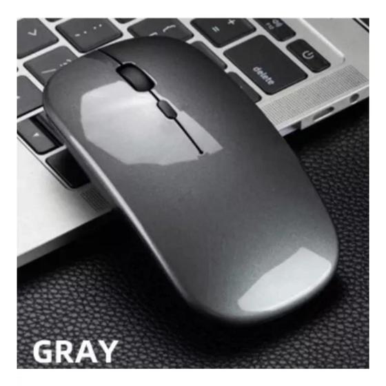 Imagem de Mouse 2 Em 1 Bluetooth E Wireless USB Recarregável Sem Fio Macio Celular 