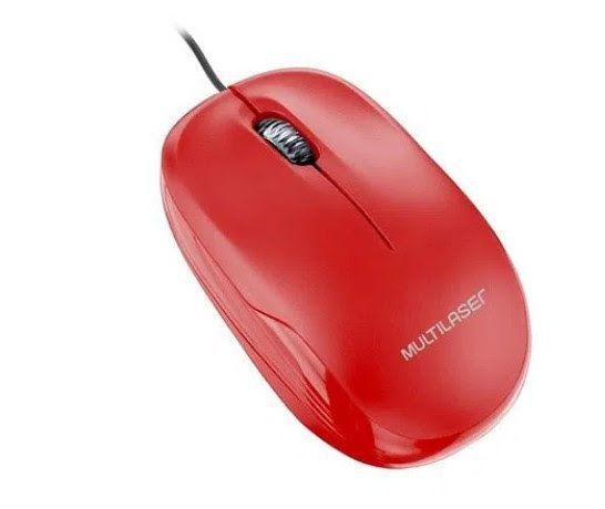 Imagem de Mouse box optico vermelho usb mo292