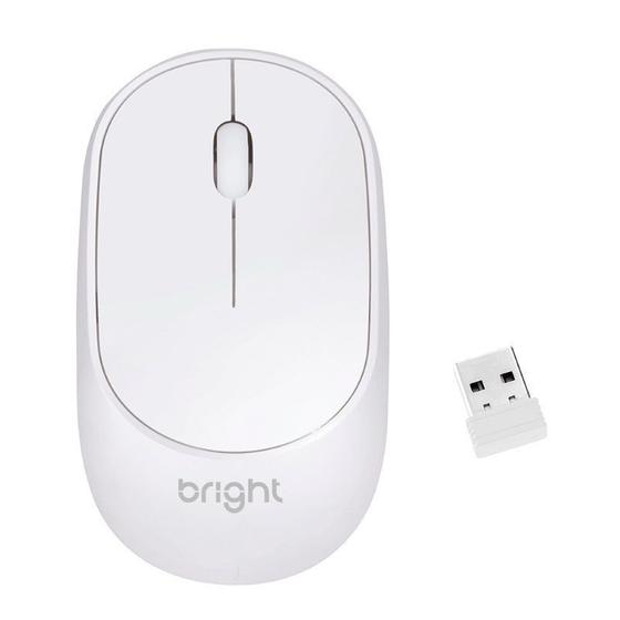 Imagem de Mouse Bright S/Fio Branco Ms001