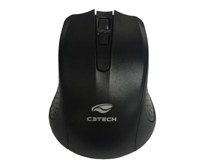 Imagem de Mouse C3 Tech Sem Fio Usb Preto M-W20Bk