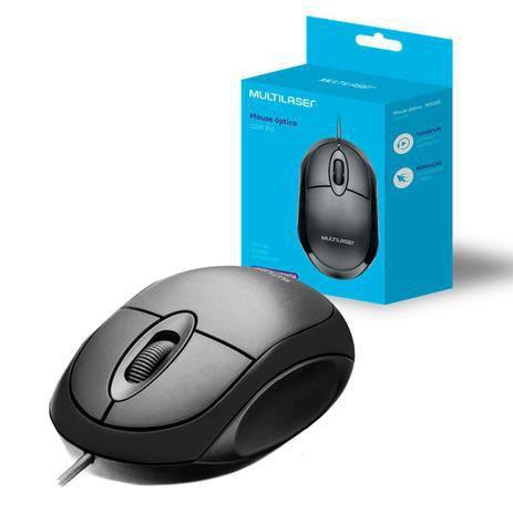 Mouse Classic Box Optico Mo300 Full Black Usb Multilaser Menor preço em Mouse Classic Box Optico Mo300 Full Black Usb Multilaser