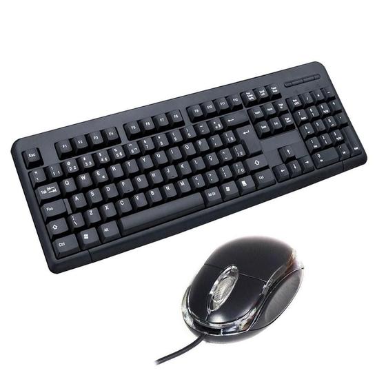 Imagem de Mouse Cm-0099 E Teclado Key-8383 Para Tv Smart Preto - Inova