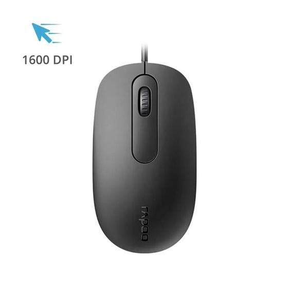 Mouse com fio 1600dpi n200 rapoo ra016 Menor preço em Mouse com fio 1600dpi n200 rapoo ra016