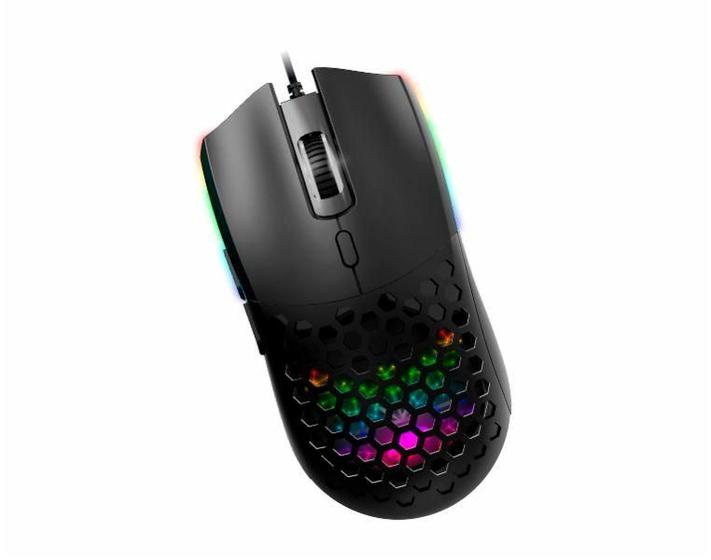 Imagem de Mouse Com Fio Gamer K-Mex Multiverso M136 Preto Com RGB