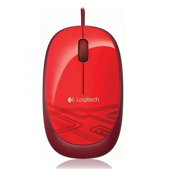 Imagem de Mouse com Fio M105, USB, Ambidestro, Vermelho, M-U0036 - Logitech
