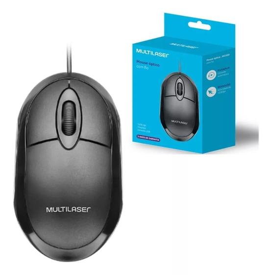 Imagem de Mouse Com Fio Multilaser Óptico Usb Ultra Velocidade Oferta