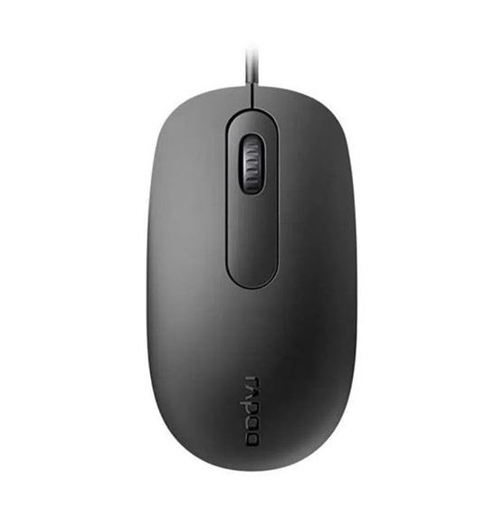 Mouse Com Fio N200 1600Dpi RA016 Preto - Rapoo Menor preço em Mouse Com Fio N200 1600Dpi RA016 Preto - Rapoo