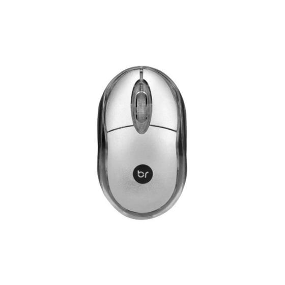 Mouse Com Fio Office Standard 800dpi Prata Bright Imagem de Mouse Com Fio Office Standard 800dpi Prata Bright