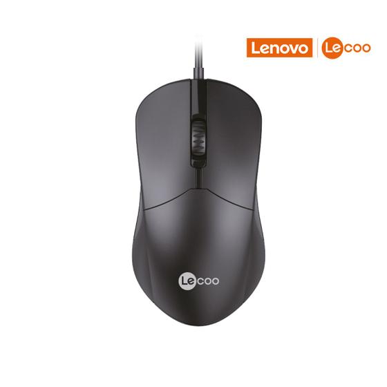 Imagem de Mouse com fio Office Wired M1102 Lecoo By Lenovo Preto para Computador e notebook