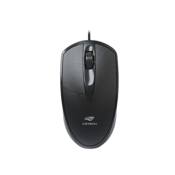 Imagem de Mouse Com Fio Usb 1000dpi Ms-31bk Preto C3tech