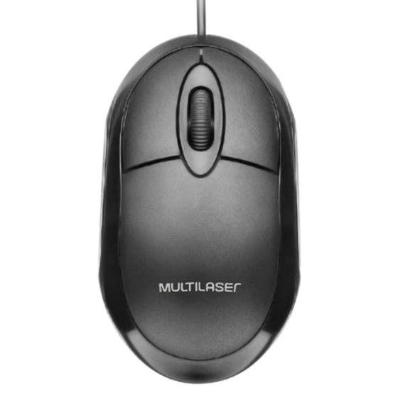 Imagem de Mouse Com Fio Usb Barato Notebook Computador Pc Multilaser - MO300