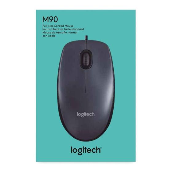 Imagem de Mouse com fio USB Logitech M90 Preto 1000dpi