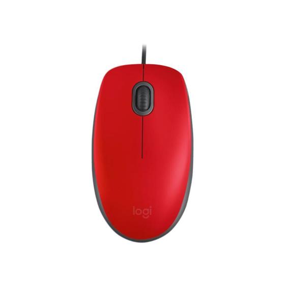 Imagem de Mouse com Fio USB M110 Vermelho Logitech