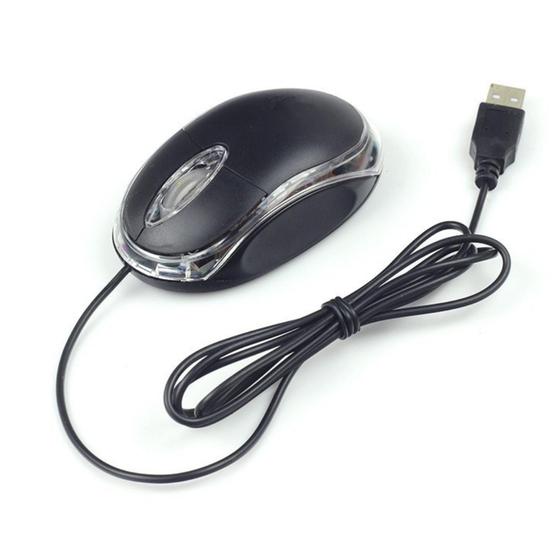 Imagem de Mouse Com Fio Usb Para Notebook E Computador Ergonomico