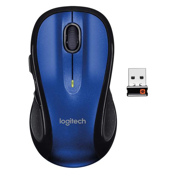 Imagem de Mouse de computador sem fio Logitech M510 com receptor USB azul