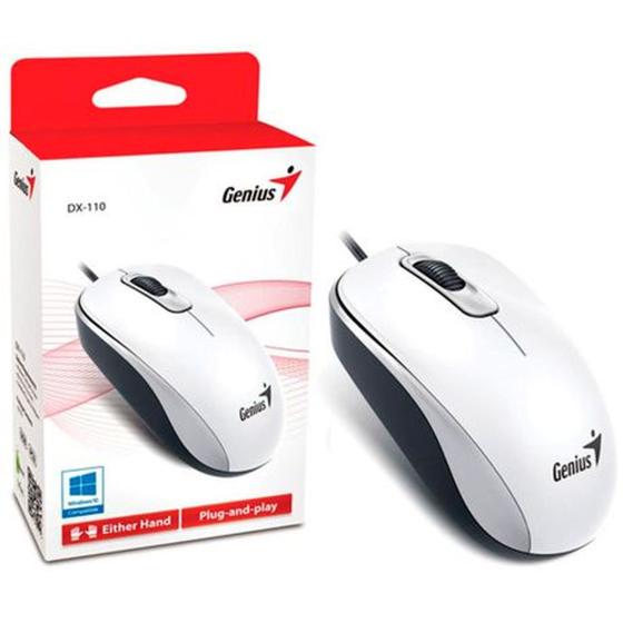 Imagem de Mouse dx-110 genius usb c/fio branco